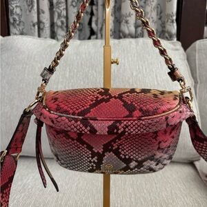 Michael Kors Multicolor Snake Print Crossbody Belt Bag
